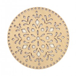 Base in Legno 25 cm Floral...
