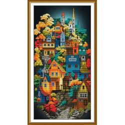 Kit di Ricamo - Moon Town -...