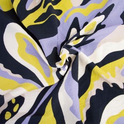 Tessuto Rayon Voile Print -...