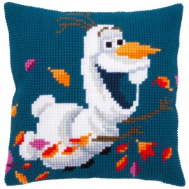 Kit Cojin Punto de Cruz - Disney - Frozen 2 - Olaf - Vervaco